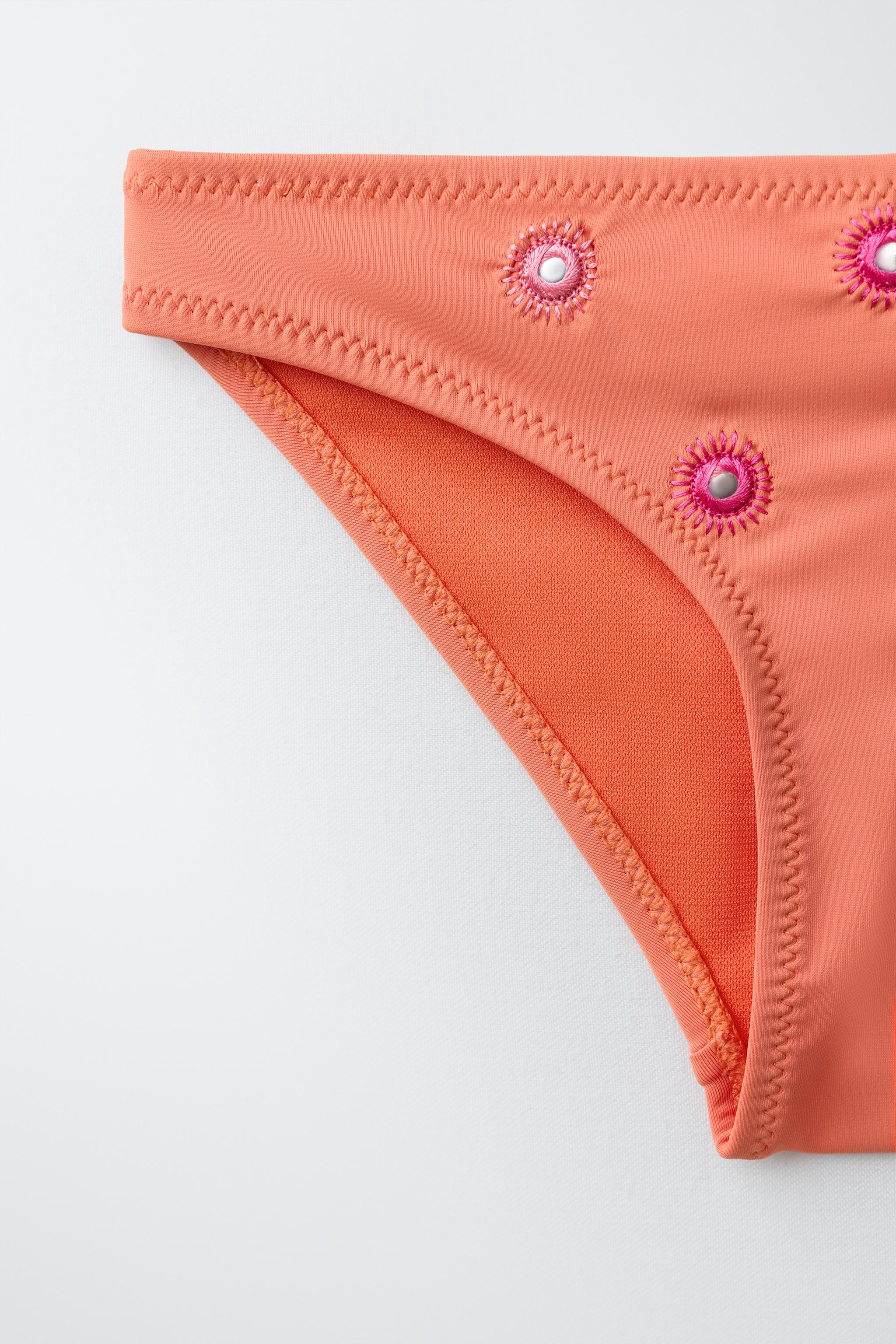 6-14 YEARS / EMBROIDERED MIRROR BIKINI